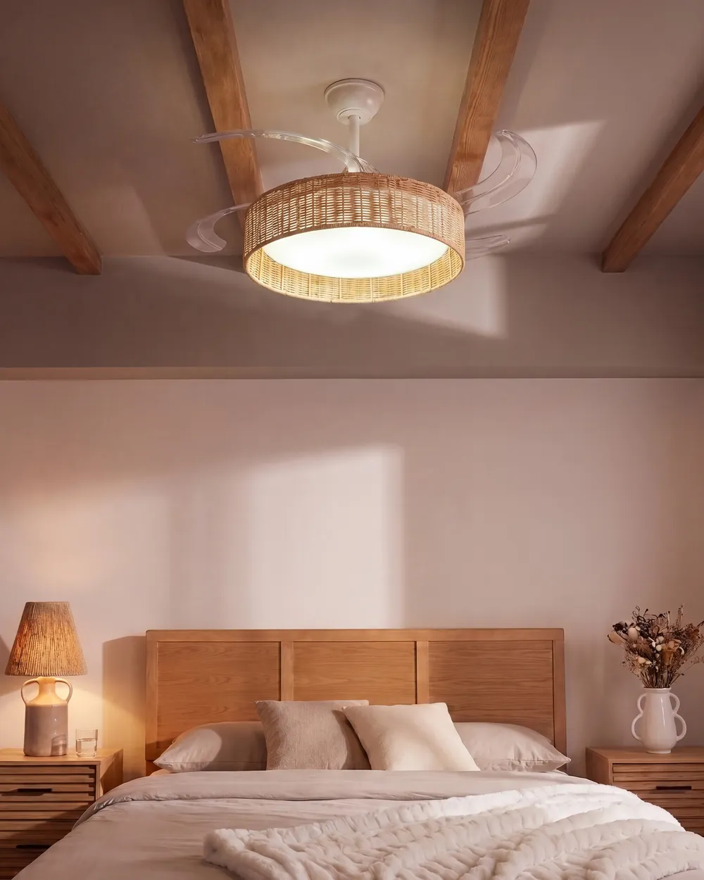 Ceiling Fan with Light TOMOKA with Remote LED White