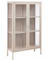 Vetrina in vetro NASH 90 cm Metallo Beige