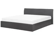 Ottoman Bed ORBEY Fabric Grey 180 x 200 cm (EU Super King)_728258