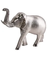 Figurka dekoracyjna Słoń MIOGOST Metal Srebrny_1009418