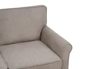 Living Room Set 5 Seater RONNEBY Fabric Light Brown_901478