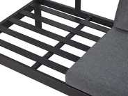 Set di divani angolari da giardino 5 posti MESSINA Metallo Nero Lato Sinistro_769459