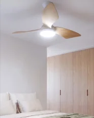 Ceiling Fan with Light HAINES with Remote LED White_1133392