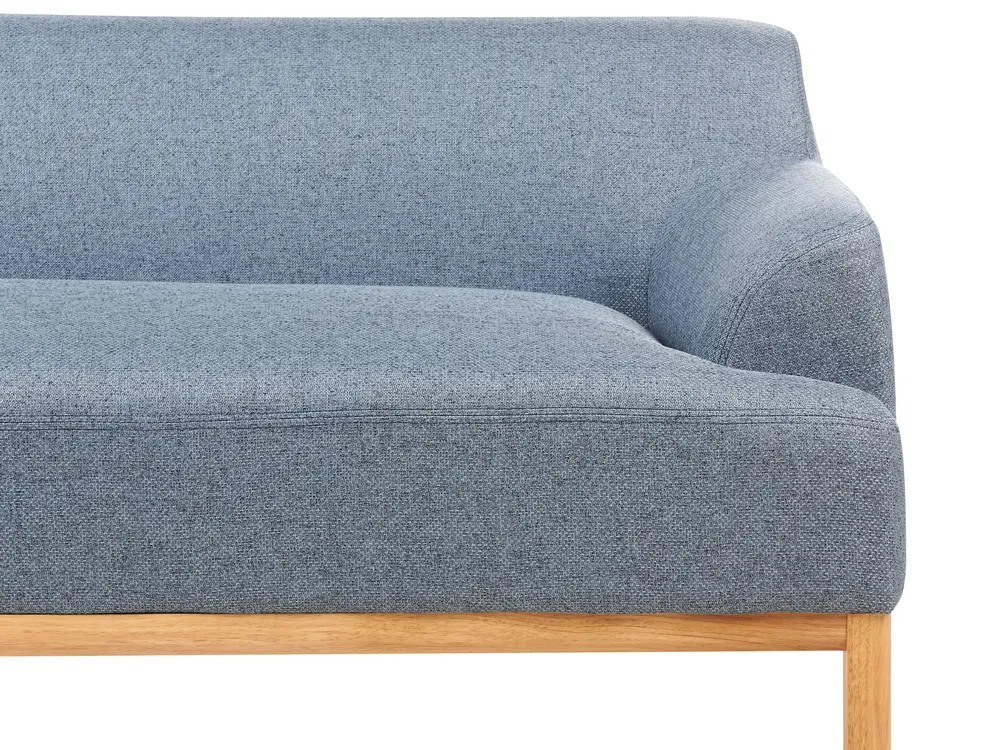 Corner Sofa 3 Seater SOSJO Fabric Blue Right Hand_941013