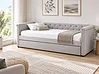 Trundle Bed Fabric LIBOURNE 90 x 200 cm (EU Single) Light Grey