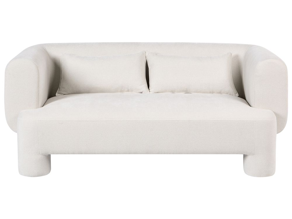 Sofa 3-Sitzer HOGBO Stoff Weiß
