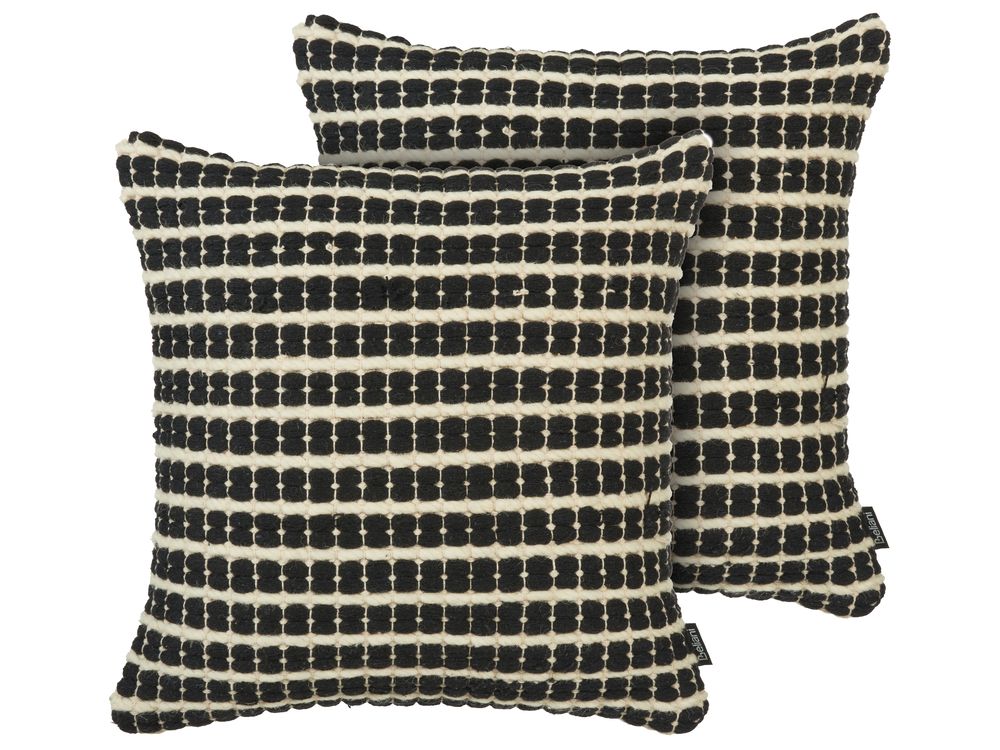 Black and white throw pillow set cheap