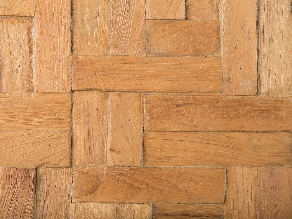 Wall Decor TOLUCA Teak Wood 40 cm Brown_728722