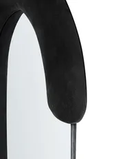 Lustro ścienne LOCHES 54 cm 158 cm Welur Czarny_946208