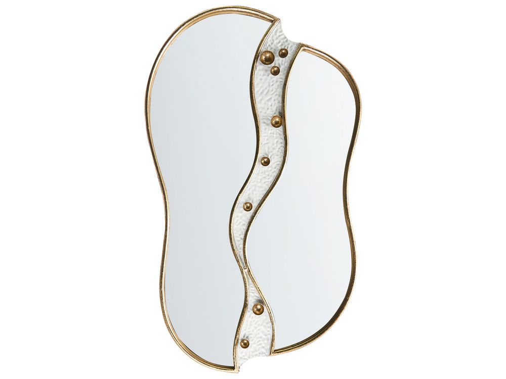 Specchio TAWLEY 45 cm 76 cm Metallo Oro