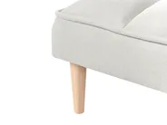 Sofa Bed 3 Seater SILJAN Fabric Off-White_968677