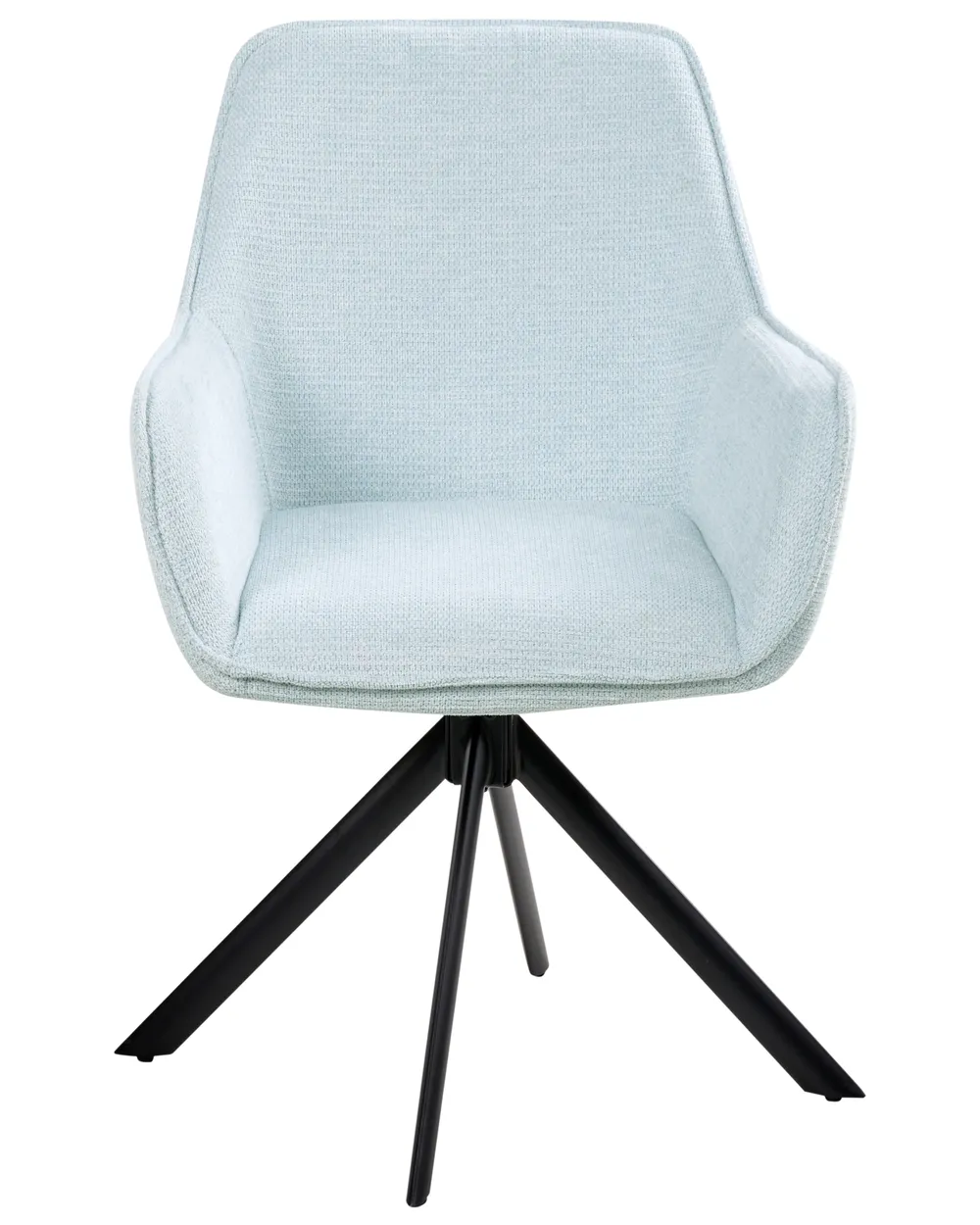 Sedia da pranzo MORNAS Lino sintetico Azzurro_1037095