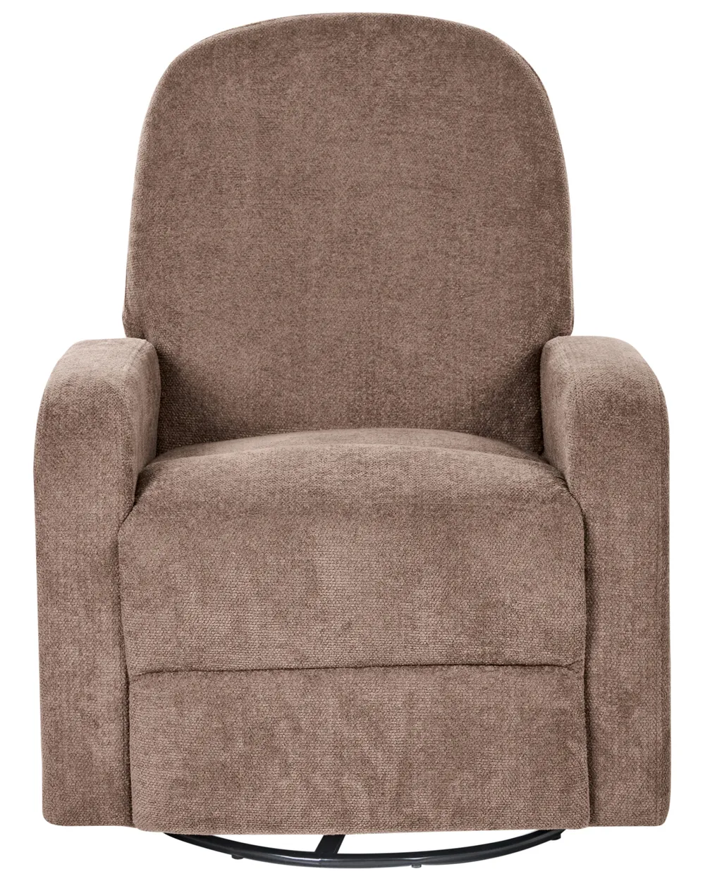 Rocking Recliner Chair FEBE Swivel Fabric Brown_1078663