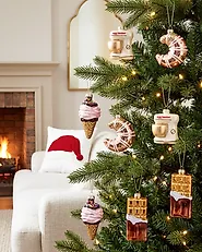 Set of 8 Baubles WINTERFALL Glass Multicolour_1191575