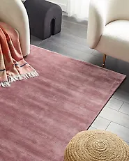 Alfombra GESI Rosa 140 x 200 cm Viscosa_837734
