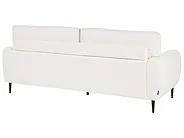 Sofa 3-Sitzer SKARO Chenillegewebe Cremeweiß_1155792