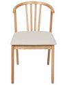 Lot de 2 chaises en bois clair CRAIG_926558