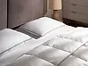Bed Pillow ANETO Low 50 x 60 cm Duck Feathers and Down White