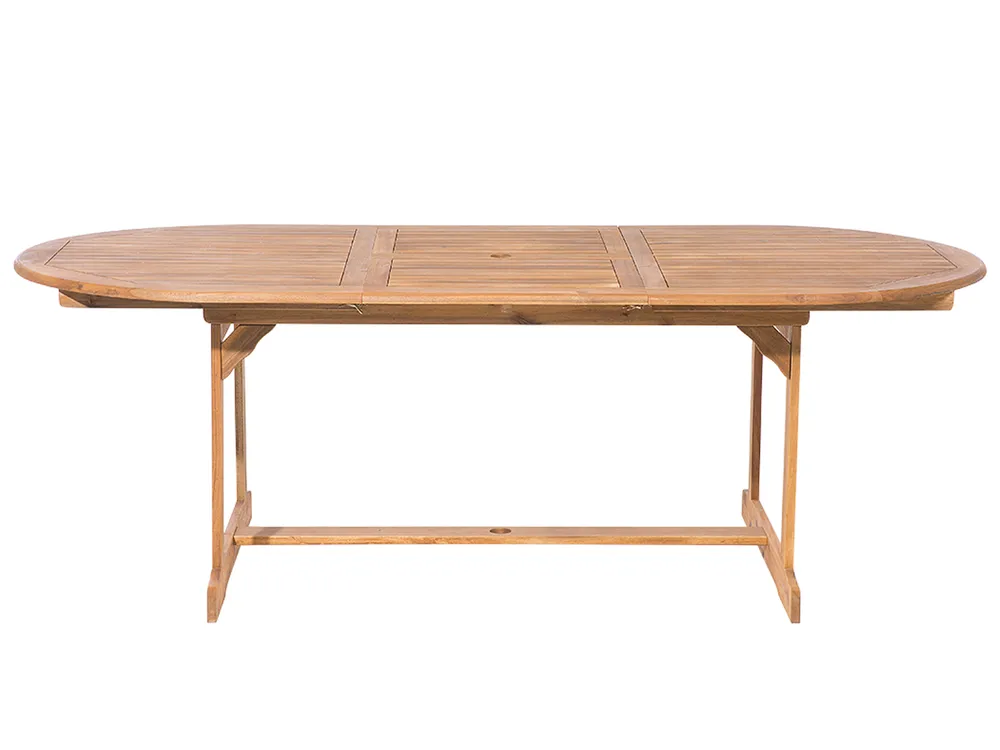 Garden Dining Set 8 Seater MAUI with Cushions Acacia Wood Off-White_696906