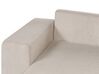 3-Sitzer Ecksofa Cord taupe rechtsseitig mit Schlaffunktion Stauraum LUSPA_898700