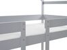 Detská poschodová posteľ v tvare domčeka 90 x 200 cm sivá LABATUT_911232