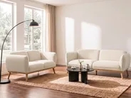 Sofa 3 Seater LJUNG Boucle Light Beige_1076599