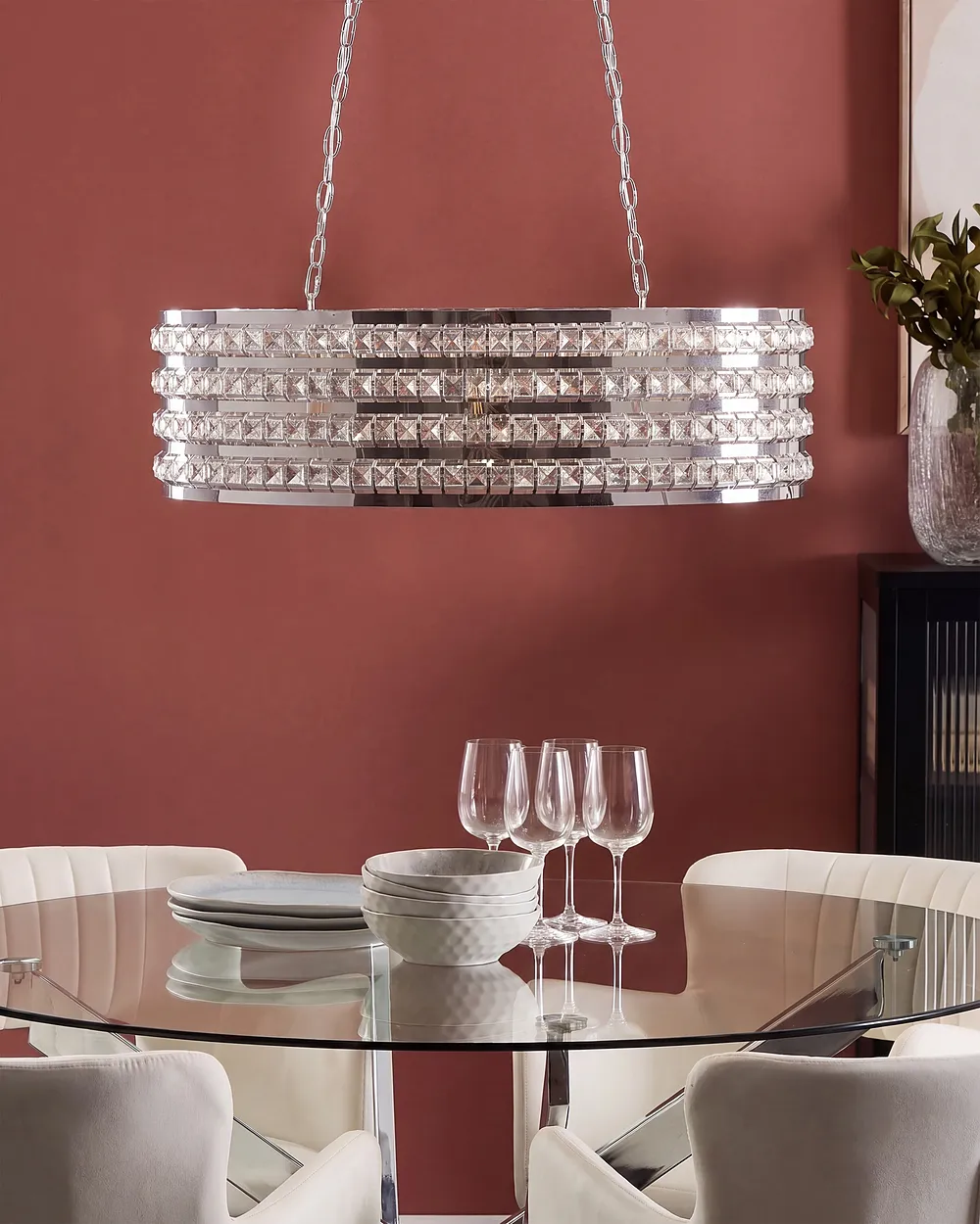Lampa wisząca CAVONE Kryształ Srebrny_1153719