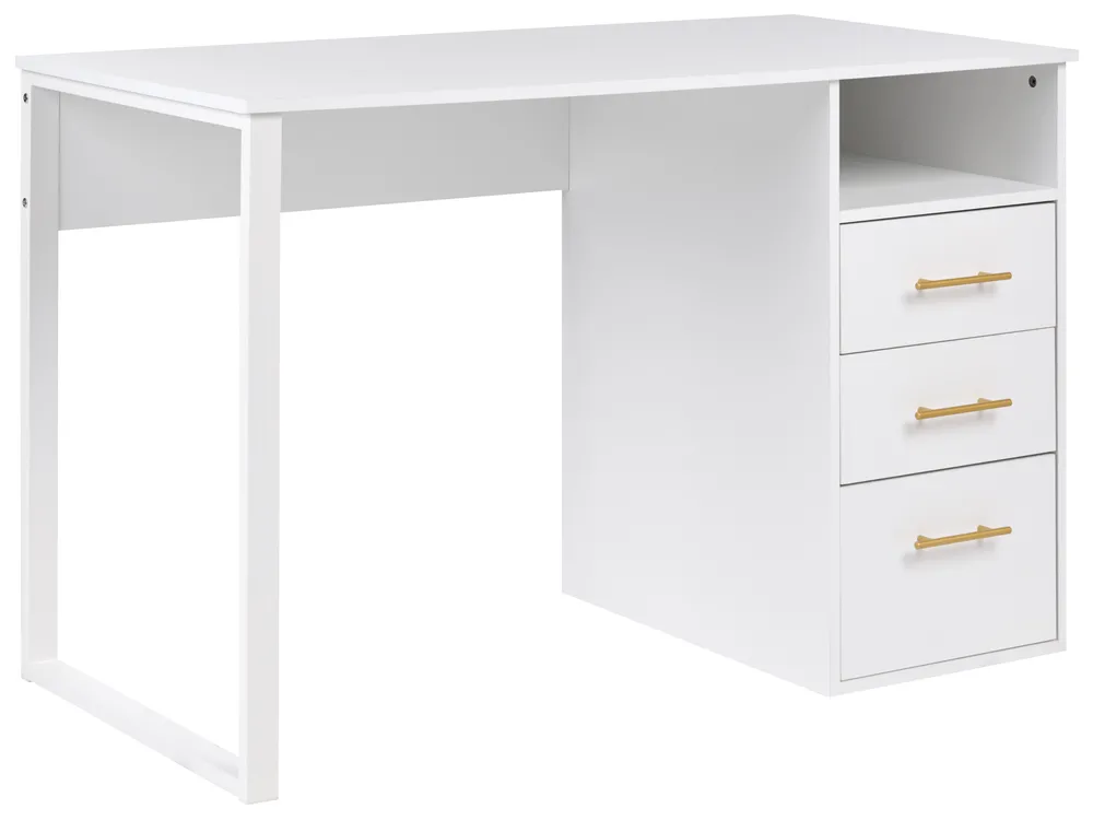 Biurko ZERLAY 120 cm 60 cm Biały