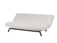 Sofa Bed 3 Seater LEEDS Fabric White_923260