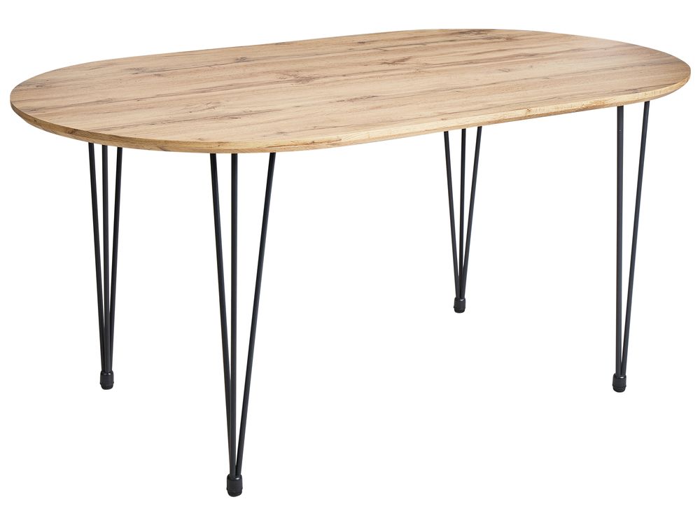 Tavolo da pranzo CAVELL Marrone chiaro 160 cm 90 cm