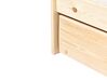 Dřevěná rozkládací postel 90 x 200 cm světlé dřevo EDERN_906521