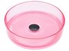 Countertop Basin TOLOSA ⌀ 360 mm Solid Surface Pink