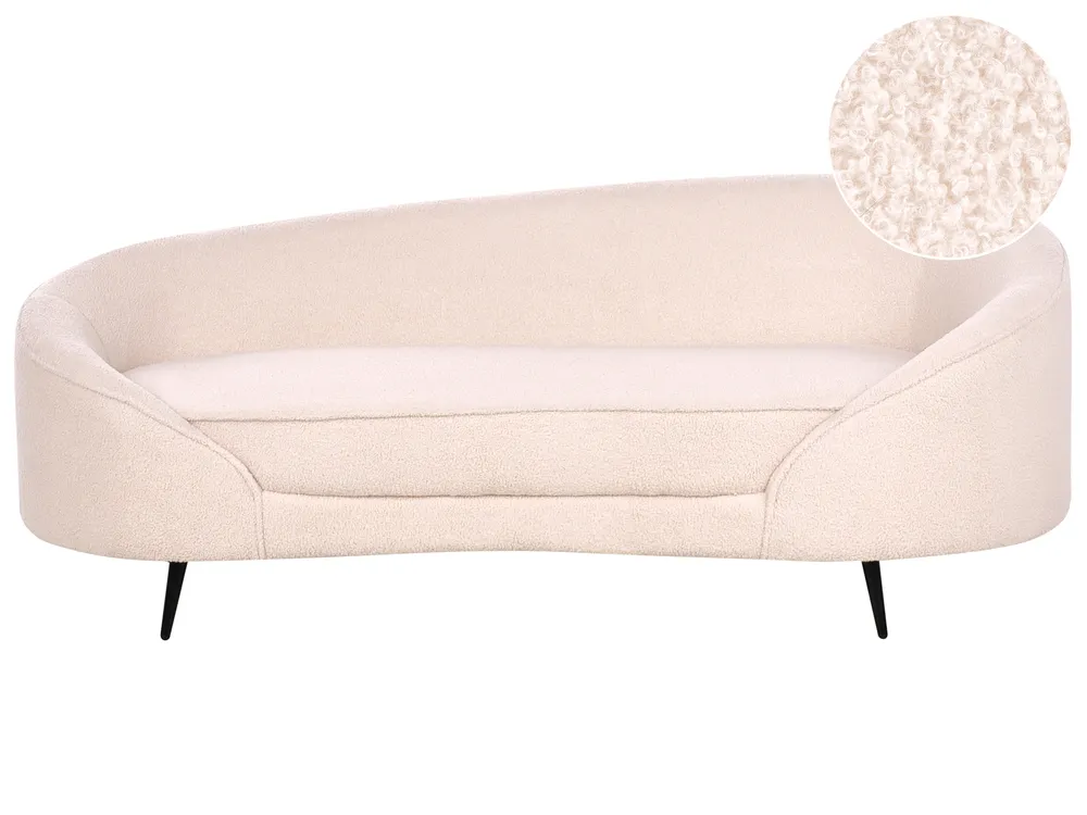 Sofa dla 2 osób SAVAR Boucle Beżowy