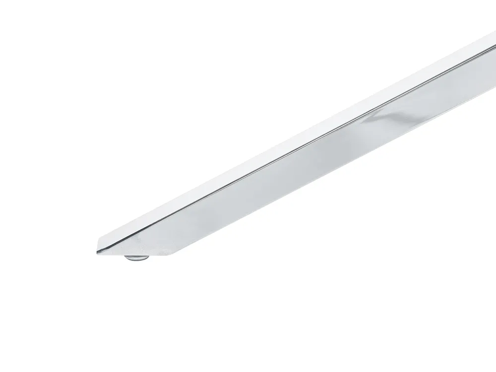 Dining Table CORA Silver 160 cm 90 cm Tempered Glass_875837
