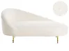 Left-Hand Chaise Longue VALREAS Boucle Off-White