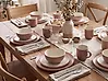 Set of 16 Dinnerware NUTMEG Stoneware Brown