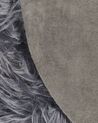 Vloerkleed van imitatie schapenvacht grijs 180 x 60 cm MAMUNGARI_822122