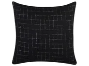 Zestaw 2 poduszek dekoracyjnych BELLFLOWER 45 x 45 cm Czarny Wzór geometryczny_769240