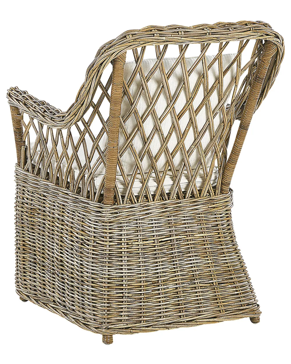 Zestaw 2 foteli ogrodowych z poduszkami MAROS Rattan Naturalny_824047