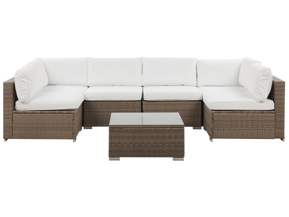 Waite 6 seater rattan sofa set outlet