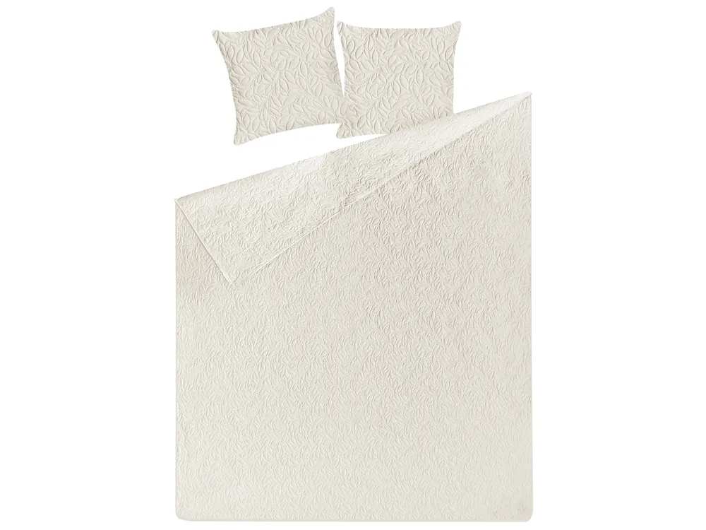 Bedspread with Cushions RUDKHAN 160 x 220 cm Off-White_821918