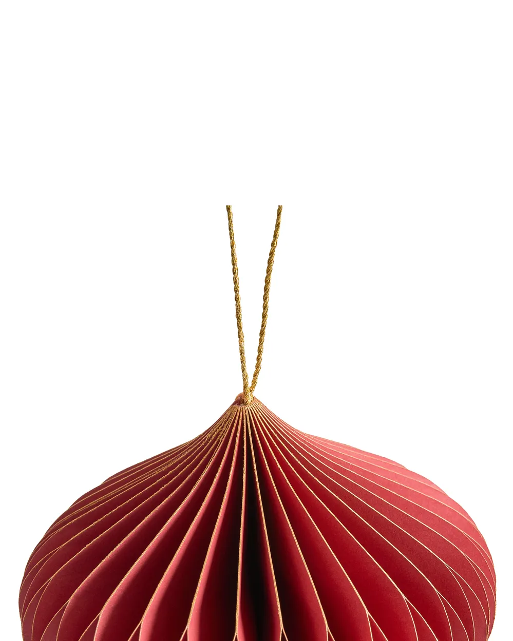 Set of 18 Christmas Tree Ornaments SUSA Paper Red_1030600