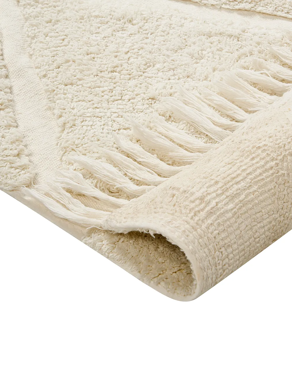 Kids Rug XELDEM  Light Beige 140 x 200 cm Cotton_1135421