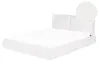 Bed Boucle VINAY 160 x 200 cm (EU King Size) White