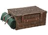 4 Person Wicker Picnic Hamper Brown ECLAIR_863598