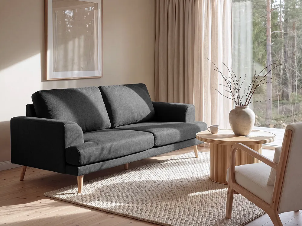 Sofa dla 3 osób KILDAL Czarny