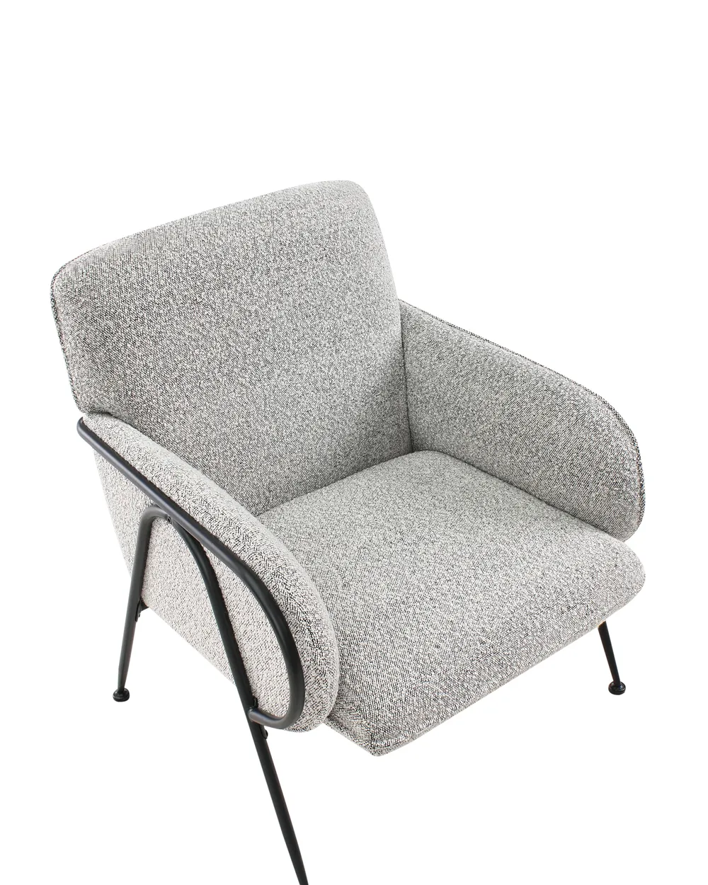 Poltrona TRYSNES Tessuto Nero/Bianco_991789