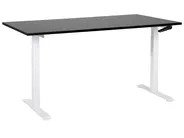 Biurko regulowane manualnie DESTINES 160 cm 72 cm Czarny/ biały_898819