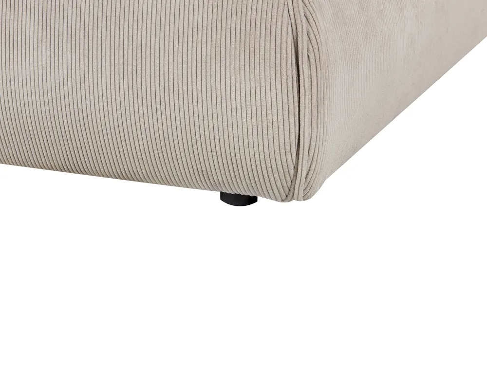 Bed Corduroy VINAY 180 x 200 cm (EU Super King) Taupe_879907