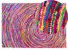 Tappeto in tessuto multicolore 140 x 200 cm MALATYA_482321
